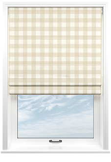 Gingham, Mullacombe - Twist&Fit Roman Blind